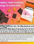 Quantum Energy Square: Energy Bar with Caffeine & 10g Protein. Delicious Healthy Snack On The Go. (Vegan, Gluten-free, Soy-free, Dairy-free). Flavor: Dark Chocolate Pink Himalayan Salt 8Pk