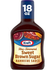 Kraft Sweet Brown Sugar Slow-Simmered Barbecue Sauce, 18 oz Bottle