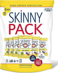 SkinnyPop Popcorn White Cheddar Snack Packs, Halloween Snacks for Kids, 0.65 Oz, 6 Count