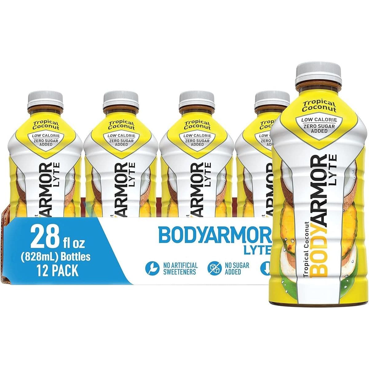 BODYARMOR LYTE Sports Drink Low-Calorie Sports Beverage - 28 Fl Oz (Pack of 12)