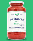 Yo Mamas Foods Keto Tomato Basil Pasta Sauce  Pack of 2  No Sugar Added Low Carb Low Sodium Vegan Gluten Free Paleo Friendly and Made with Whole NonGMO Tomatoes