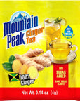 Jamaica Mountain Peak Ginger Instant Tea Unsweetened 14 sachets