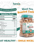 Hansia Wood Fire Roasted Cashew Oilfree Snack Whole Roasted Cashew With Skin Superfood Good Source of Magnesium  Natural Fiber Protein Vitamin and Iron Gift Giving Roasted Cashew 1 Pound Pack of 1