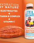 Blue Stripes Cacao Water Mango  AllNatural No Sugar Added Superfruit Hydration  Electrolytes  Antioxidants  Vitamin C  B  No Artificial Ingredients  12 Pack