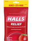 Halls Strawberry Cough Drops 40 Ct 437 Oz