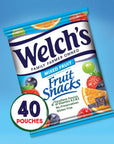 Welch's Fruit Snacks, Mixed Fruit, Perfect Stocking Stuffer, Bulk Pack, Gluten Free, Individual Single Serve Bags, 0.8 oz (Pack of 40)