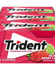 Trident Island Berry Lime Sugar Free Gum, 12 Packs of 14 Pieces (168 Total Pieces)