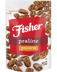 Fisher Snack Praline Pecans, 5.5 Ounces, Made with Whole Mammoth Pecans