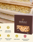 Casarecce Pasta, Bronze Die Cut Artisan Pasta from Italy, Pack of 12, Strozzapreti Homemade Italian Pasta,100% Durum Semolina, Marulo Pasta di Torre Annunziata.