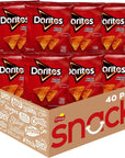 Doritos Nacho Cheese Flavored Tortilla Chips, 1oz Bags (40 Pack)