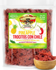 Dried Chili Pineapple Mexican Candy 85 oz Natural Soft Dry Chunks Traditional Dulce Mexicano Sweet and Spicy Flavor by Don Turinos