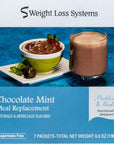 Weight Loss Systems Pudding and Shake Aspartame Free  Chocolate Mint 7Box  High Protein  Low Calorie  Low Fat  Low Carb