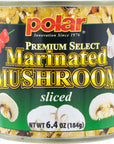 MW Polar Premium Select Sliced Marinated Mushrooms 64oz Pack of 12