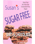 SUSANS SUGAR FREE Sugar Free Oats & Choc Vegan Cookies, 8 OZ