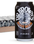 Dr Browns Draft Style Root Beer Soda  A New York Original  24 Cans Kosher Gourmet Soda Pop  Root Beer Craft Soda  24 x 12 oz Cans