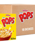 Kelloggs Corn Pops Breakfast Cereal Kids Cereal Family Breakfast Original 18 Boxes