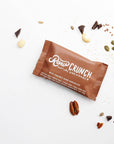 Raw Crunch Bar (Box of 12) - Organic Dark Chocolate - Gluten Free, Grain Free, Dairy Free, Low Carb, Low Sugar, Paleo, Plant Based Protein,150 Calorie Real Food Bar