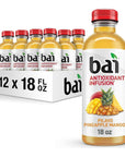 Bai Pilavo Pineapple Mango - 18 fl oz Bottles (Pack of 12)