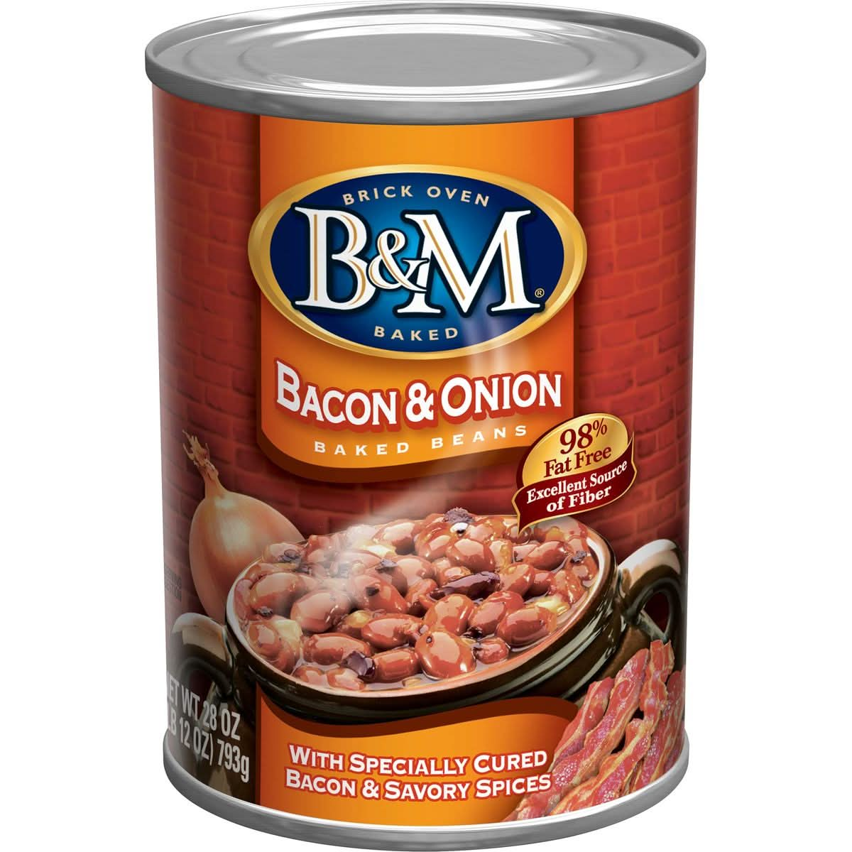 BM Baked Beans Bacon  Onion 28 Ounce