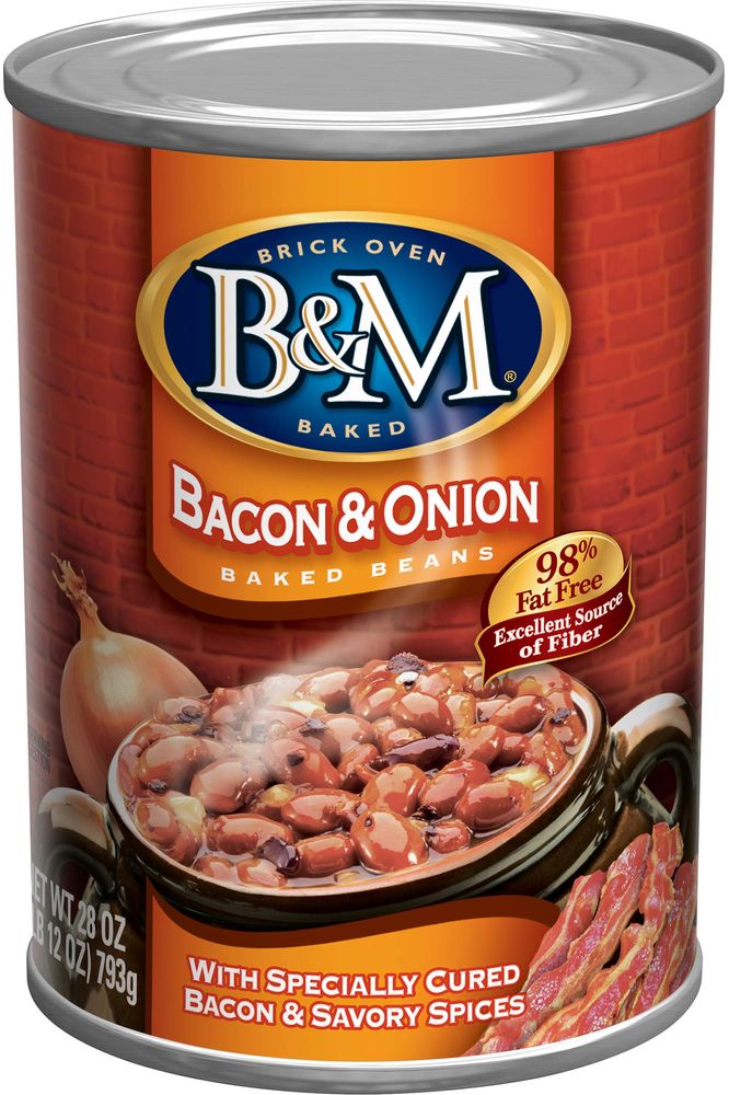 BM Baked Beans Bacon  Onion 28 Ounce