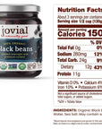 Jovial 100 Organic Black Beans  Black Beans Organic Fresh No Saturated Fat Gluten Free Recyclable Glass Great Source of Fiber No Additives or Preservatives Product of Italy  13 Oz