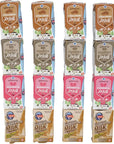 Gossners Milk Variety Pack 16 pack  Flavors are 2 Chocolate and Cookies and Cream Strawberry and Root Beer Float  8oz Single serving Cartons  Shelf Stable No Refrigeration Needed Milk Source