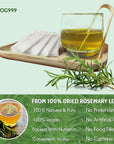 TOG999 25 Rosemary Leaf Tea Bags 100 Natural  Pure from Rosemary Leaves Loose Leaf Rosemary Herbal Tea Rosemary Leaf Tea No Sugar No Caffeine No Gluten Vegan