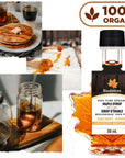 Biodélices 100 Pure Organic Maple Syrup  Premium Grade A  Quebecs Finest in Elegant Maple Leaf Bottle 169 Fl Oz Pack of 1