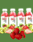 Hylux Strawberry Kiwi Bottle Water Case of 12  Electrolyte Drinks with Crisp Refreshing Taste  Fast Hydration Drink  Lightly Sweetened Antioxidant Drink with Fewer Calories Per Bottle