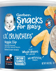 Gerber Snacks for Baby Lil Crunchies, Veggie Dip, 1.48 Ounce