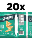 PopCorners Popped Corn Snacks, Sea Salt, 1oz Bags, (20 Pack)