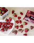 HERSHEYS Milk Chocolate Filled with Strawberry Flavored Crème Hearts Candy Valentines Day Candy 10 Oz Bag