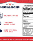 Sanpellegrino Zero Grams Added Sugar Italian Sparkling Drinks Sparkling Blood Orange Beverage 24 Pack of 1115 Fl Oz Cans