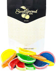 SweetGourmet Assorted Fruit Slices  Candy Fruit Jelly  Vegan Gluten Free  13oz