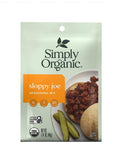 Simply Organic Sloppy Joe Certified Organic GlutenFree  141 oz  Pack of 4