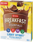 Carnation Breakfast Essentials Light Start Powder Drink Mix Rich Milk Chocolate705 Oz 8 Ct Pack of 2