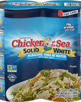 Chicken of the Sea Solid White Albacore Tuna in Water Wild Caught Tuna 7Ounce Cans Pack of 8 Packaging May Vary