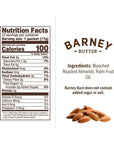 Barney Butter Bare Smooth Almond Butter, No Added Sugar Or Salt, 0.6 Ounces (Pack Of 12)