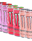 Monster Zero Sugar Energy Assortment of Juice Rehab  Ultra Energy Drinks  16 Fl Oz 6 Pack comes in a BETRULIGHT Branded Box 16 Fl Oz Ultra Energy