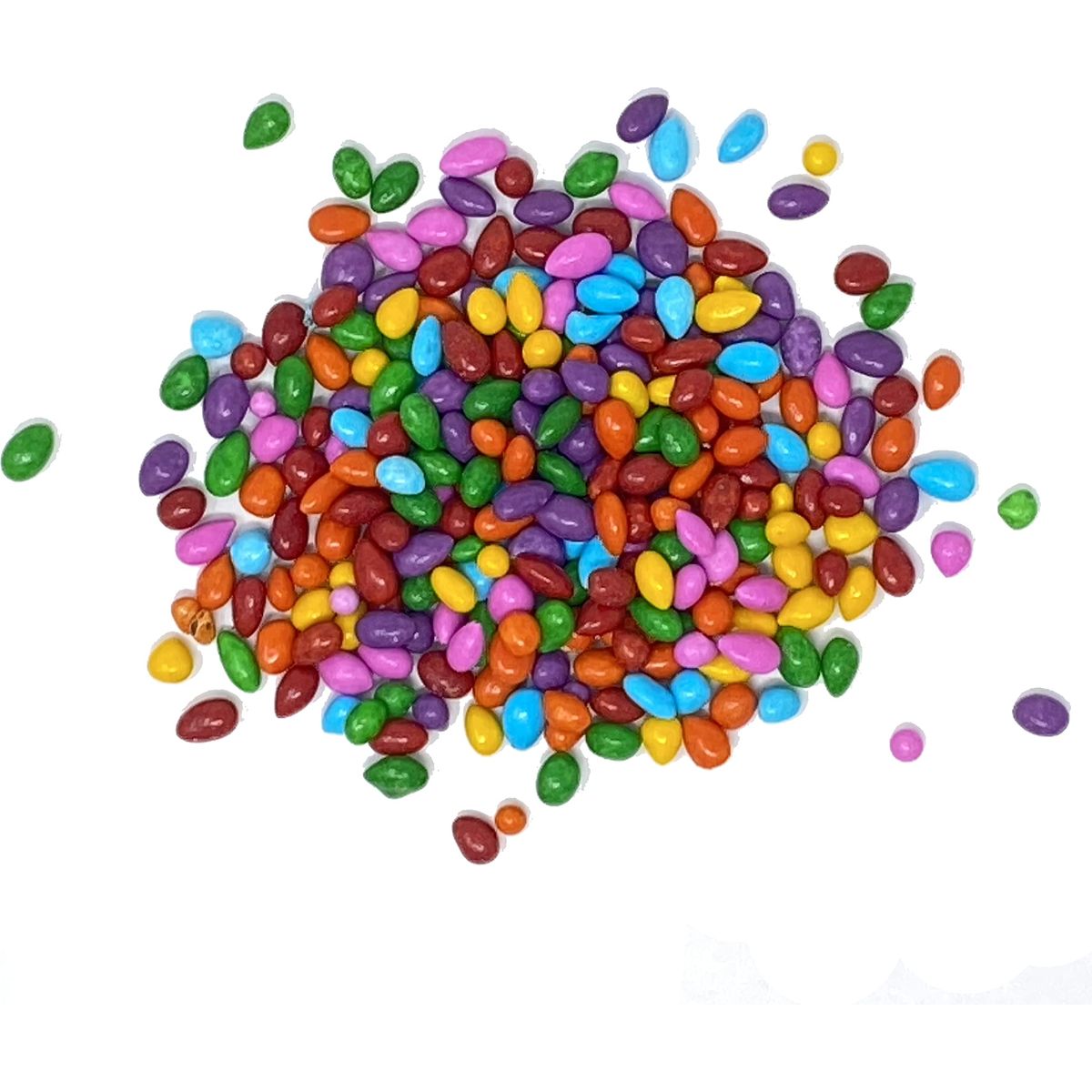 Chocolate Covered Sunflower Seeds  Multicolored Candy Coated Treats  Rainbow Sunny Seeds  Sweet and Crunchy Topping  1 LB Resealable Bag