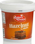 Hazelnut Spread Pastry Filling, 14 oz. - Hazelnut Cream - Cake Filling, Donut and Dessert Topping and Spread - Baking Ingredient For Cakes, Ice Cream - Dairy Free, Kosher - By Baker’s Choice