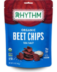 Rhythm Superfoods Beet Chips, Salted, Organic And Non-GMO, Vegan/Gluten-Free Superfood Snacks,1.4 Oz (Pack of 12)