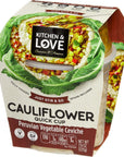 Kitchen  Love Cauliflower Peruvian Vegetable Ceviche Ready to Eat Shelf Stable Non Gmo Gluten  Dairy Free Vegan Vegetarian 79 Oz 6 Pack