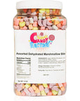 Sarahs Candy Factory Assorted Dehydrated Marshmallow Bits in Jar 8 Oz