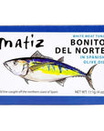 Matiz España Bonito Del Norte 4 Ounce White Meat Tuna in Olive Oil 1 Tin