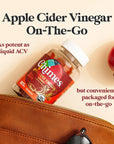 Chimes Apple Cider Vinegar Gummies + Ginger - Organic ACV Gummies (USA Made, 1,000mg & 60mg Ginger per 2-Gummies) ACV w/Mother Ginger Gummies - 60 Count