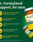 MegaFood Men's Advanced Multivitamin for Men - Doctor -Formulated - Choline, Vitamin B12, Vitamin D, Vitamin C & Zinc - Brain Health & Immune Support - Non-GMO - Vegetarian - 60 Tabs (30 Servings)