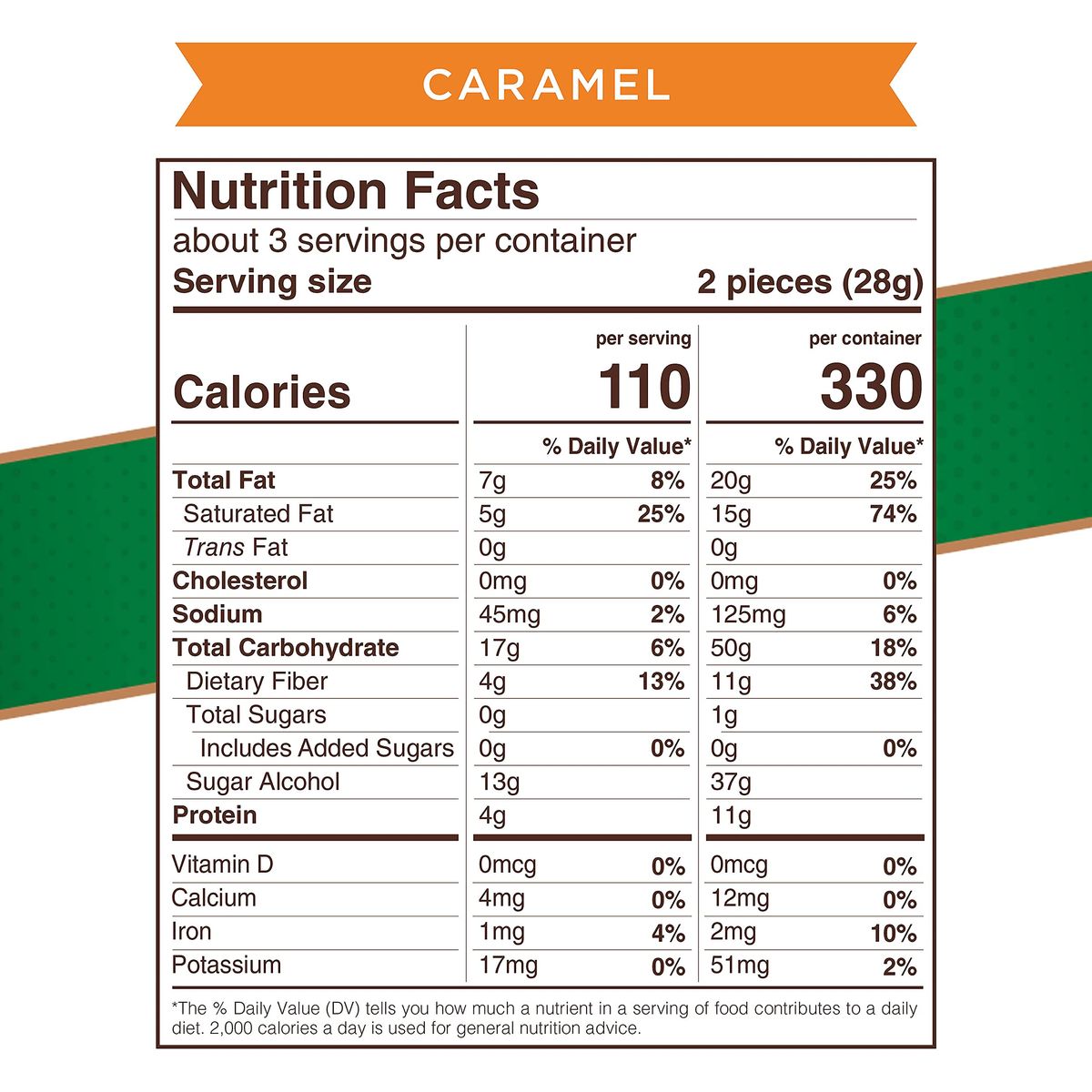 Russell Stover Sugar Free Caramels with Stevia 3 Ounce Bag Pack of 12