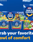 Kraft Easy Microwavable Macaroni and Cheese Cups with Nickelodeon Paw Patrol Pasta Shapes 4 ct Pack 19 oz Cups