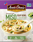 Annie Chun's - Noodle Soup Bowl, Japanese Style Miso, Instant & Microwaveable Noodles, Vegan, Hearty and Delicious, 5.9 Oz (Pack of 6)